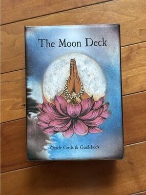 The Moon Deck Oracle Cards & Guidebook - Pink Lotus Artwork